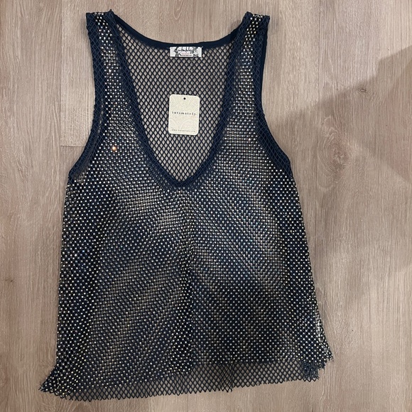 FREE PEOPLE Sparkly Top - Picture 1 of 4